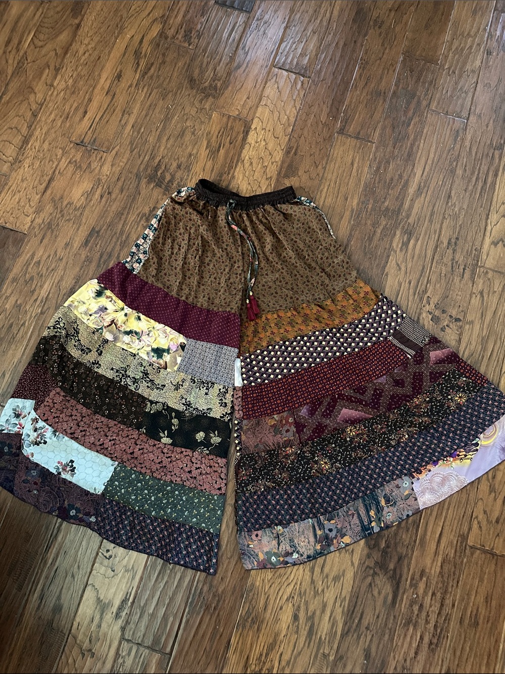 Kathmandu Boho Patchwork Wide Leg Pants o/s NWT